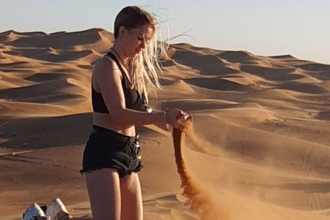 Dubai Desert Safari & Buffet Dinner and Camel ride with PRIVATE CAR - Belly Dance, Tanura, and Fire Shows
