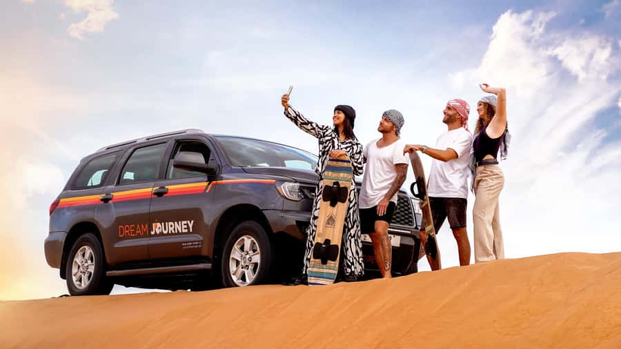 Dubai Desert Safari - Camel Ride, Sandboarding & 30 Min Quad - The Red Dunes are the star of the trip