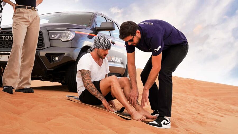 Dubai Desert Safari - Camel Ride, Sandboarding & 30 Min Quad - Shared or private 4x4?