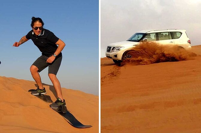 Dubai: Desert Safari, Camel Ride, Show & Optional Dinner - Forty minutes of dune bashing in a 4x4