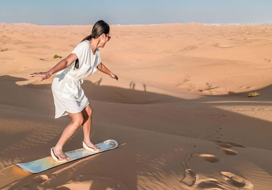 Dubai: Desert Safari Camel Riding, Sandboarding & BBQ Dinner - Key points to know before booking