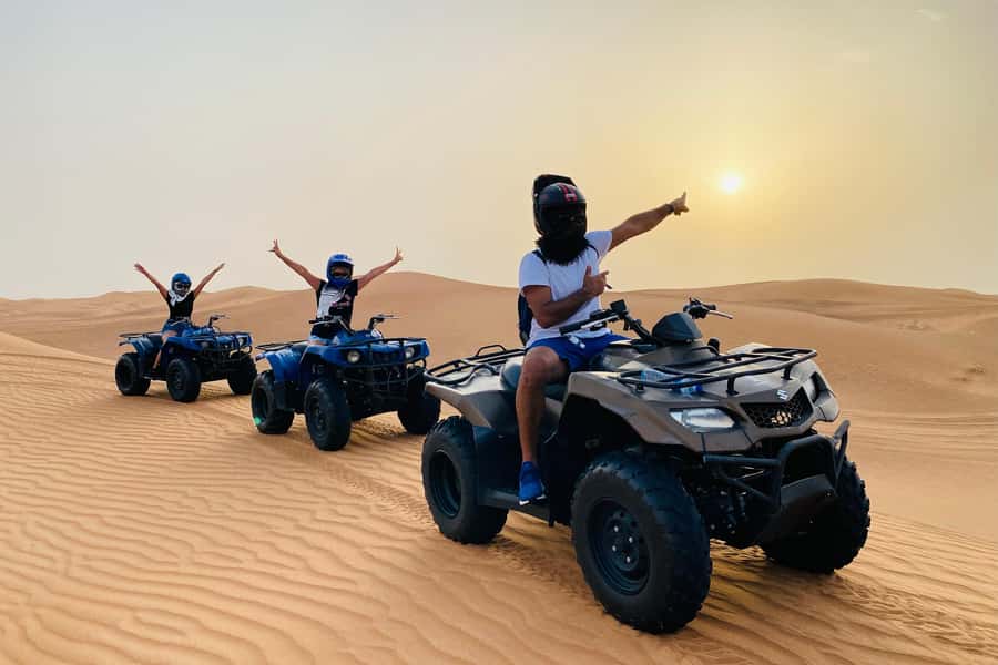 Dubai: Desert Safari, Quad Bike, Camel Ride & Al Khayma Camp - From Dubai streets to the red dunes