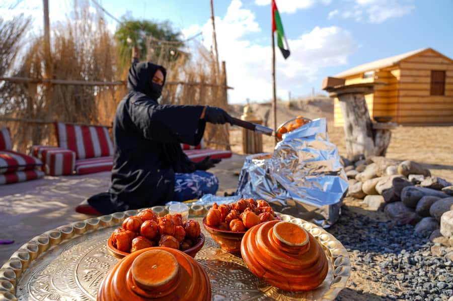 Dubai: Desert Safari, Quad Bike, Camel Ride & Al Khayma Camp - A short camel ride with a slower rhythm