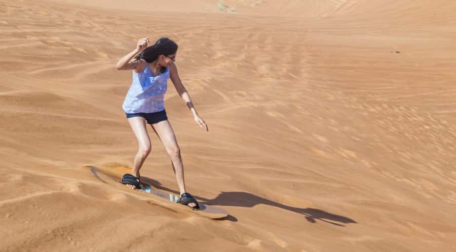 Dubai: Desert Safari, Quad Bike, Camel Ride and Sandboarding - Dune bashing in a 4x4 Land Cruiser