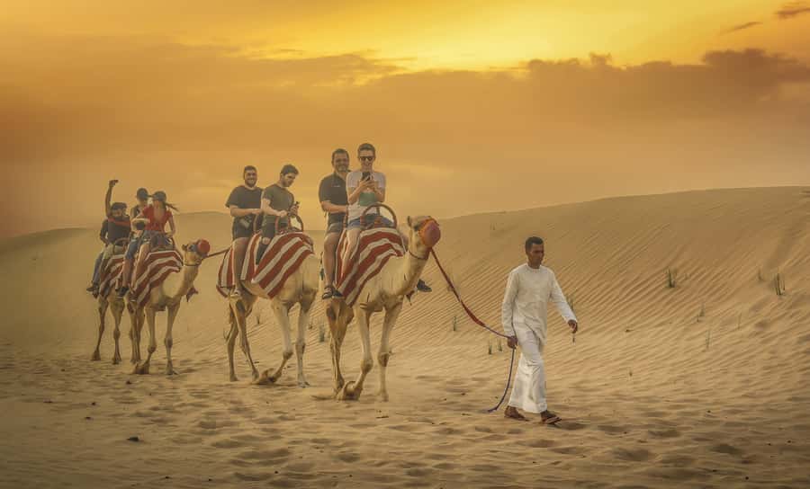 Dubai: Desert Safari, Quad Bike, Sandboarding, Camels & BBQ - Why the Lehbab red dunes are the main event
