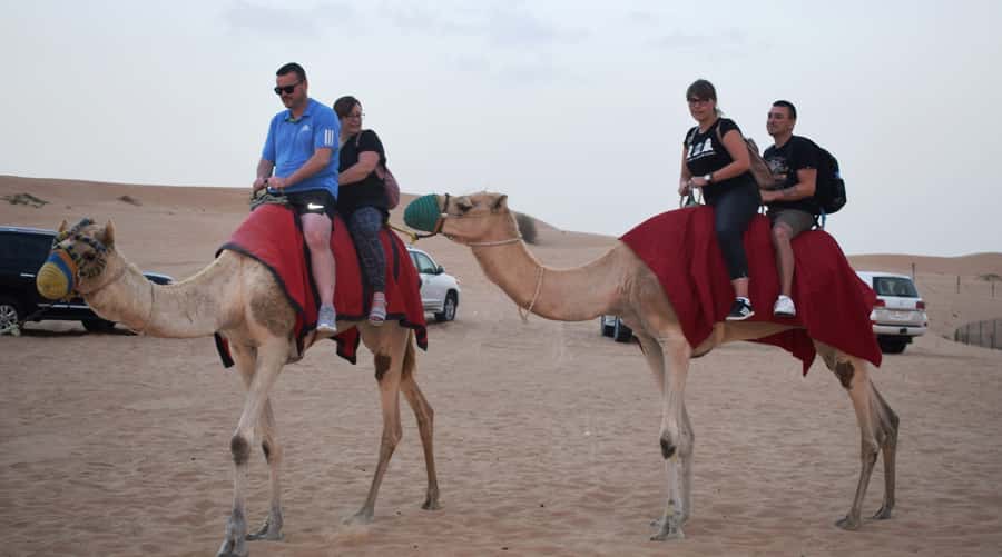 Dubai Desert Safari, Quad Biking, Camel Ride, & Sandboarding - BBQ dinner and the evening performances