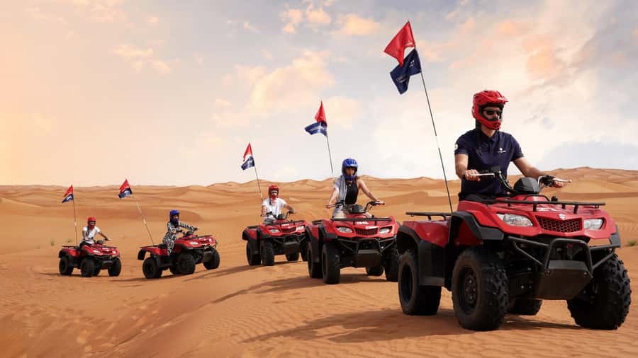 Dubai Desert Safari - Sandboarding, Quad Bike & BBQ Options - Optional quad biking before the main safari