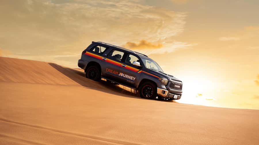 Dubai Desert Safari - Sandboarding, Quad Bike & BBQ Options - 30 to 45 minutes of dune bashing in Lahbab