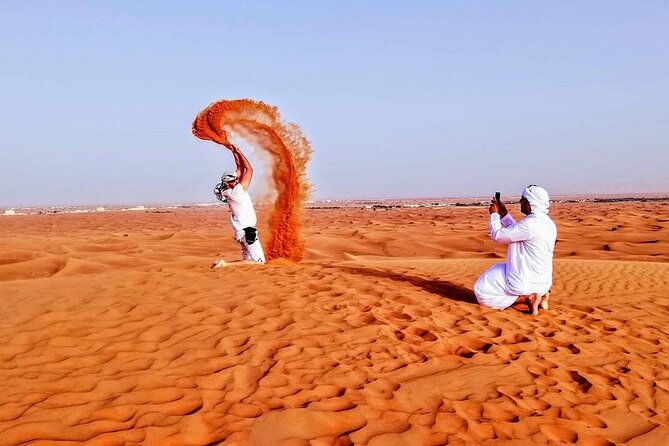Dubai Desert Safari: Tanoura Show, Dune Bashing and BBQ Dinner - Arabic coffee and dates set the camp mood