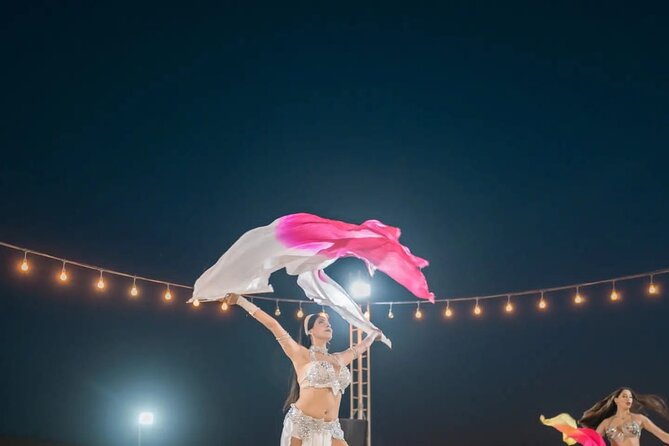 Dubai Desert safari Tour with Live BBQ & Belly Dance Shows - Sand boarding, photo stops, and choosing your pace