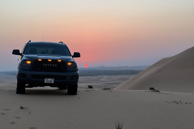 Dubai desert safari with 4x4 Dune Bashing,Camel Ride sand board - BBQ dinner and unlimited refreshments