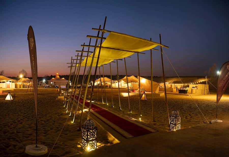 Dubai: Desert Safari with BBQ Dinner & Quad Biking Option - Shows under the desert sky