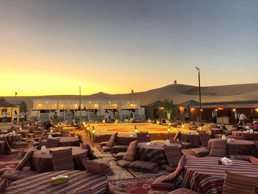Dubai Desert Safari with Burj Khalifa (Ticket Only) - Reaching the camp before dinner