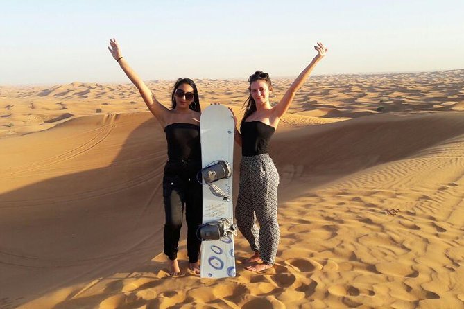 Dubai Desert Safari with Dinner in PRIVATE 4x4 Vehicle - Sandboarding and a short camel ride
