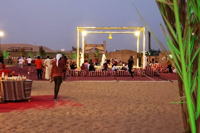 Dubai Desert Safari With Dune Bashing, Camel Ride & BBQ Dinner - The camp turns a rough ride into an evening program