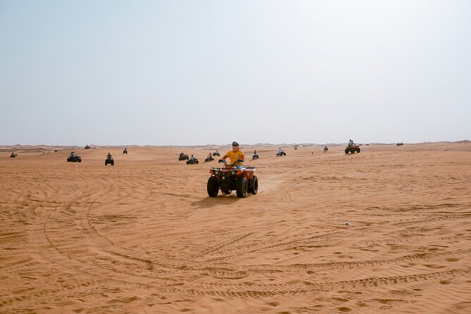 Dubai Desert Safari with Quad Bike, Sand Boarding & BBQ Dinner - Key points at a glance