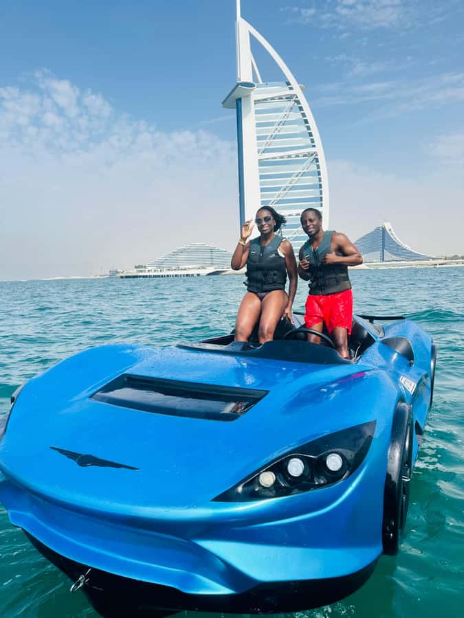 Dubai: Dubai Marina Jetcar Ride - What the 250-horsepower Jetcar feels like