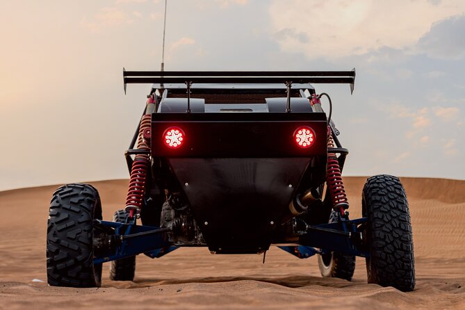 Dubai Dune Buggy Safari Tour in Red Dunes Options - Sandboarding and camel time add variety