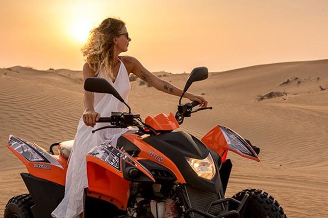Dubai Evening 4x4 Desert Safari ATV Bike ,Camel Ride , BBQ Dinner - The 4x4 dune ride: 30 to 40 minutes of controlled chaos
