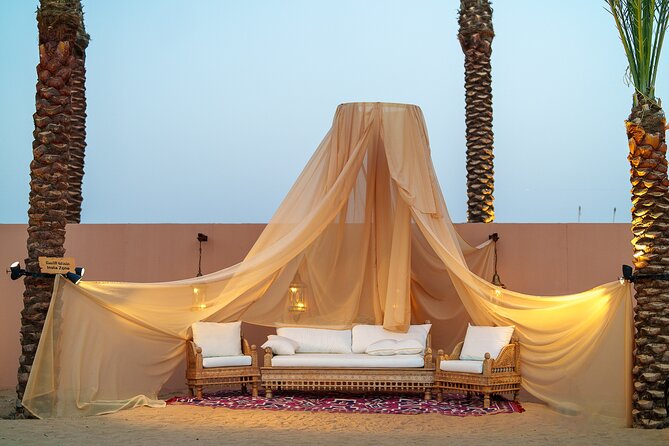 Dubai Evening Desert Safari BBQ Dinner & Transfer to Noble Camp - Lahbab’s dune-bashing ride