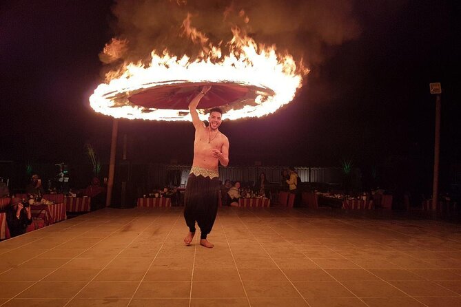 Dubai Evening Desert Safari - Sharing - The Bedouin-style camp after dark