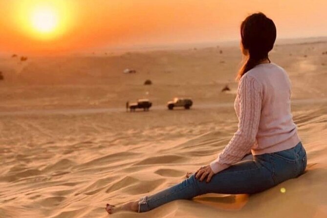Dubai Evening Desert Safari with BBQ & Live Entertainment - A five-minute camel ride and camp arrival