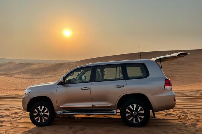Dubai Evening Desert Safari With Transfers Dune Bashing & Dinner - Stargazing and the drive back