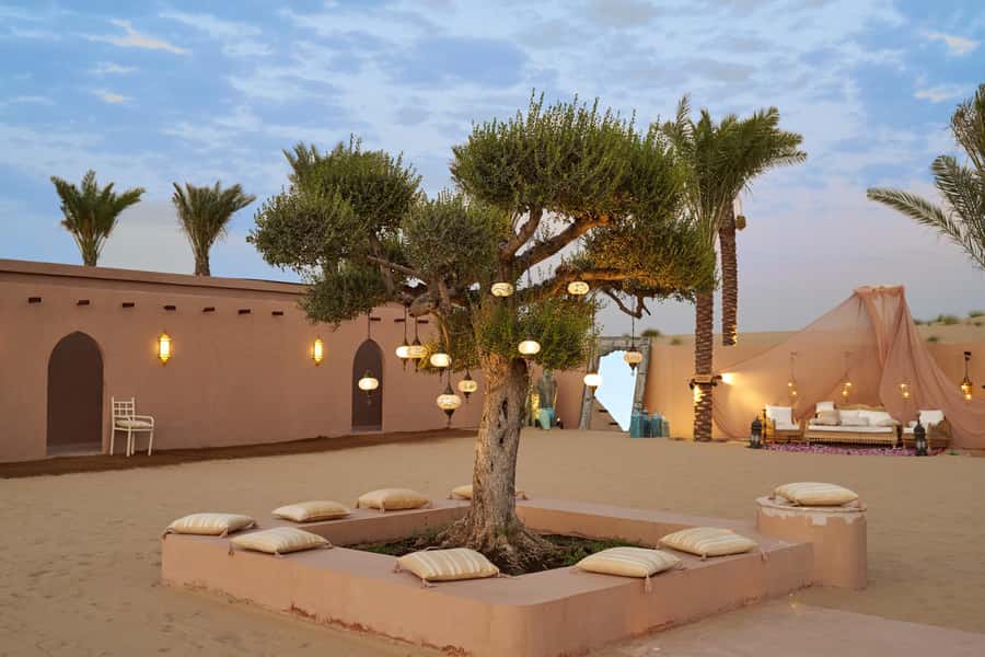 Dubai: Exclusive VIP Desert Safari Dinner with Live Show - Lahbab’s red dunes, sandboarding, and sunset