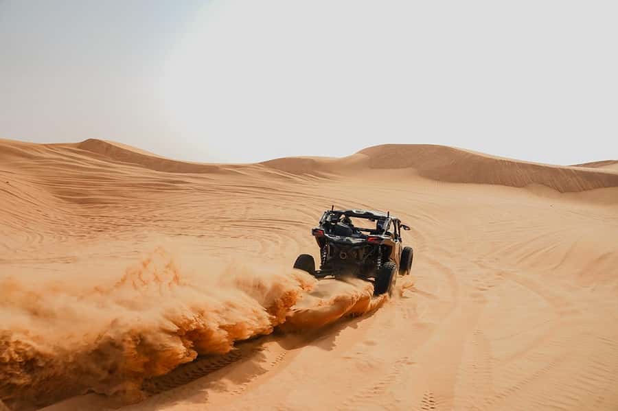 Dubai: Extreme Can-Am Buggy Desert Safari Adventure - From central Dubai to the red dunes