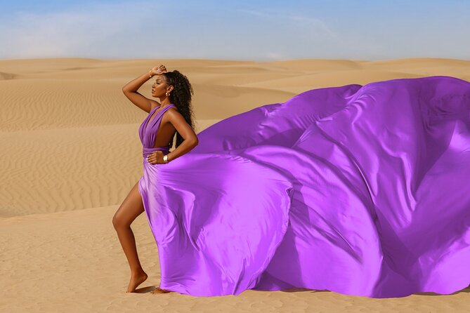 Dubai Flying Dress Private Photoshoot in the Desert - Who will enjoy this most