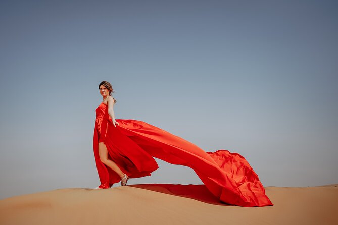 Dubai: Flying Dress with Photography and Exciting Dune Activities - From Dubai to the Lahbab dunes