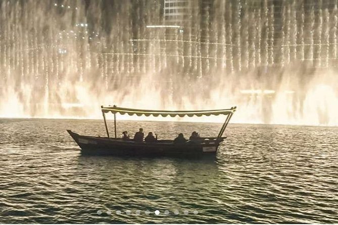 Dubai: Fountain Show and Burj Lake Ride by Traditional Boat - What is included and what is not