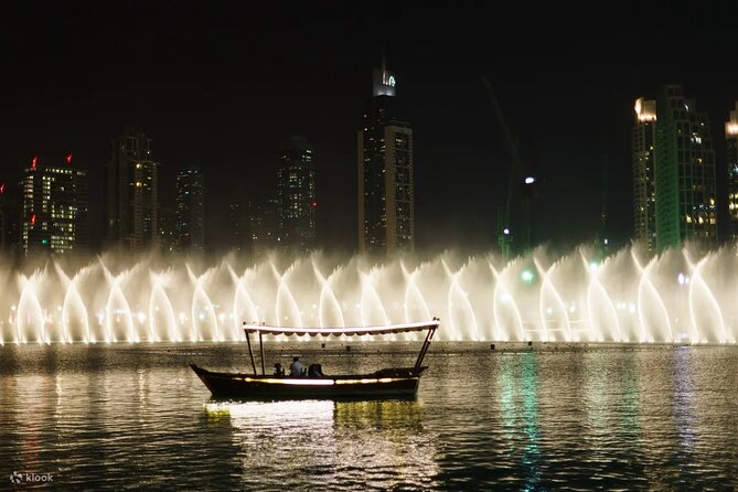 Dubai Fountain Show Boat Lake Ride Ticket - Bridge walk or abra boat?