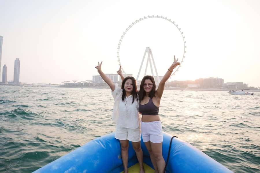 Dubai: Guided Speedboat Tour with City Sights & Ice Cream. - Ain Dubai and the return toward Burj Khalifa