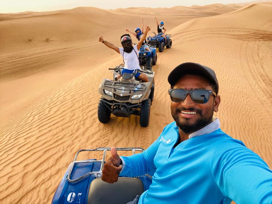 Dubai: Half-Day Desert Safari, Camel Ride, ATV & Dune Buggy - Dune bashing with a professional driver