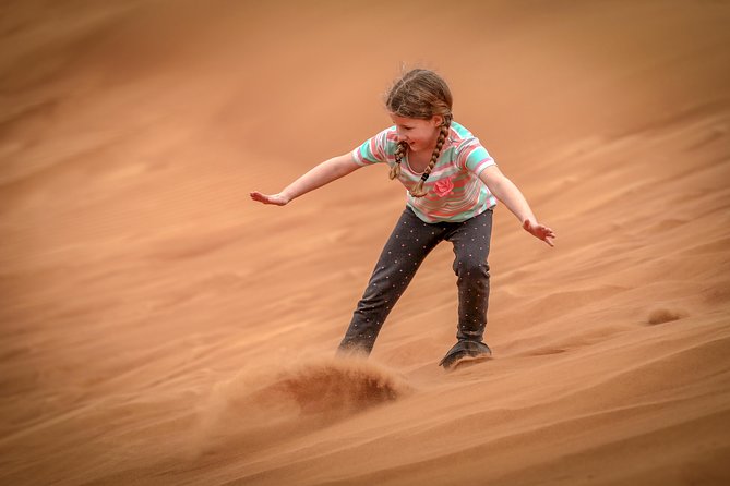 Dubai: Half-Day Desert Safari, Camels, Quad Bike & Refreshments - Sandboarding from the dunes