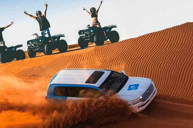 Dubai: Half-Day Desert Safari, Camels, Quad Bike & Refreshments - Hotel pickup and the ride toward Lahbab