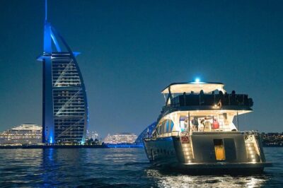 Dubai Harbour Luxury Yacht Tour with BBQ & Drinks
