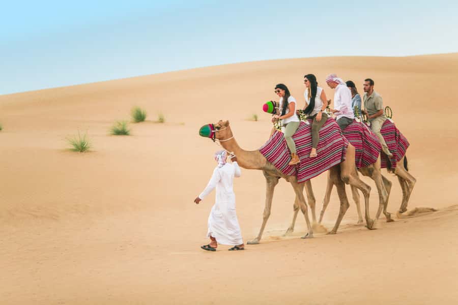 Dubai: Heritage Camel Desert Safari with Traditional Dinner - The camel caravan is the main event