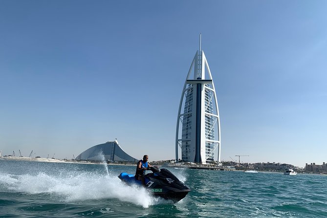 Dubai: Jet ski Adventure Rides Burj Al Arab, Burj Khalifa & Atlantis - Palm Jumeirah and Atlantis by jet ski