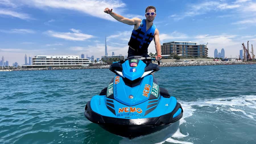 Dubai Jet Ski: Burj Khalifa, Burj Al Arab, Pics & Ice Cream! - What the 45-minute Dubai jet ski ride is really like