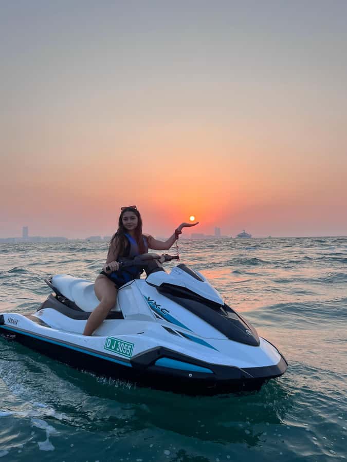 Dubai: Jet Ski to Burj Al Arab included Photos and Videos - Riding toward Burj Al Arab