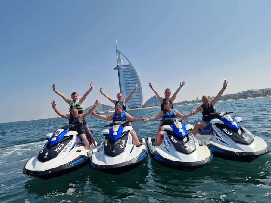 Dubai: Jet Ski Tour of Burj Al Arab with Photos - Languages, booking flexibility, and cancellation