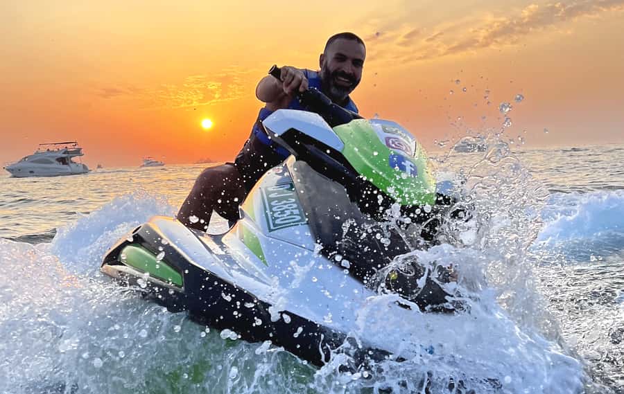 Dubai: Jet Ski Tour to Burj Al Arab and Atlantis - Burj Al Arab from the open water