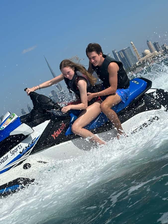 Dubai: Jetski Adventure w/ Burj Khalifa & Burj Al Arab Views - Jumeirah Beach Hotel and the open-water ride