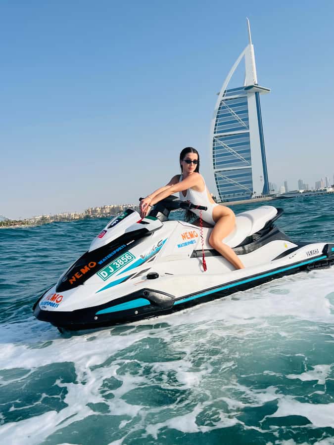 Dubai: Jetski to Burj Arab-Atlantis w Pic, Video & Icecream - Umm Suqeim and the open-water rush