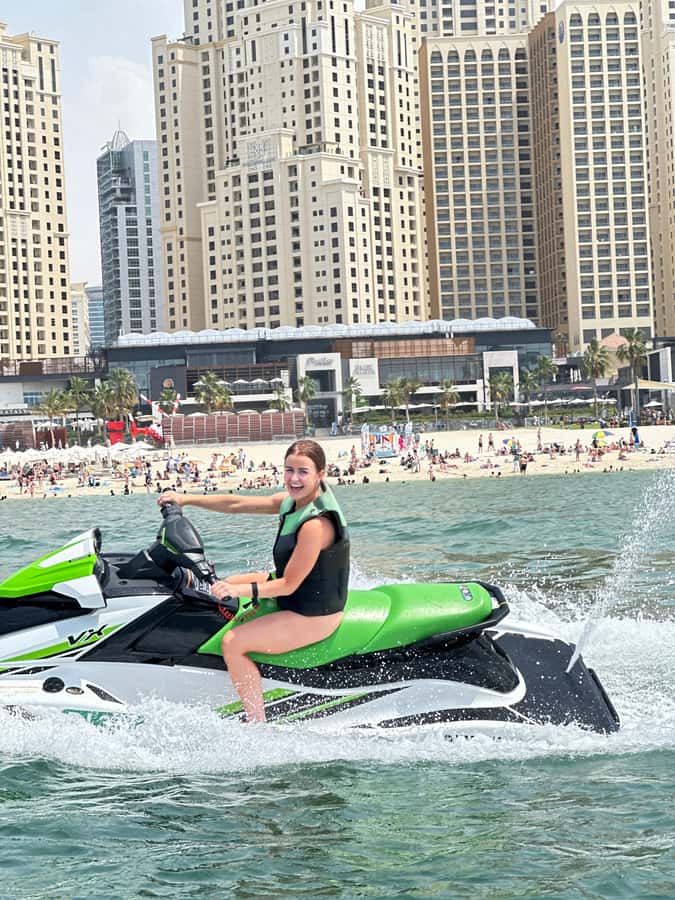 Dubai: Jetski Tour to Dubai Eye, JBR, Palm & Burj Al Arab - The optional-feeling stretch toward Burj Al Arab