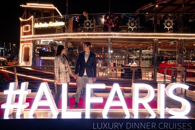 Dubai Luxury Canal Dinner Cruise with Optional Transfer - The Dubai Water Canal and the waterfall bridge