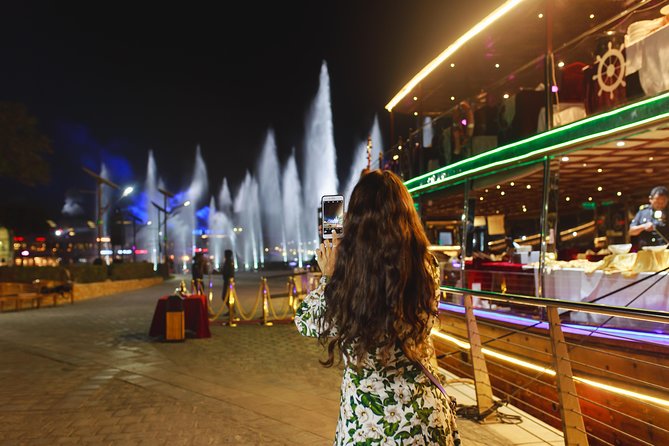 Dubai Luxury Canal Dinner Cruise with Optional Transfer - Finding the dock beside IMAGINE