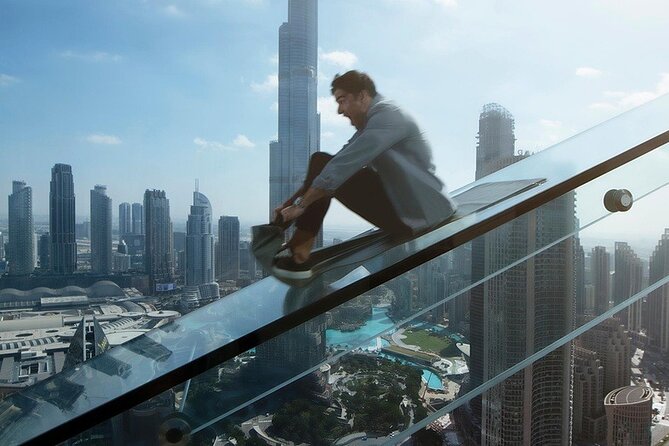 Dubai Mall Aquarium with Penguin Cove + Skyview Ticket - The 46-metre glass floor and one included slide